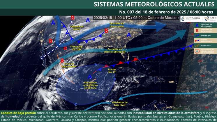 Lluvias con tormentas aisladas sin descartar granizo en Oaxaca 