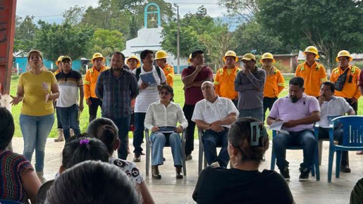 Coesfo previene incendios forestales en Santa María  Chimalapa