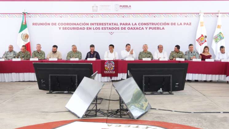 Oaxaca y Puebla unen esfuerzos para garantizar seguridad y paz 