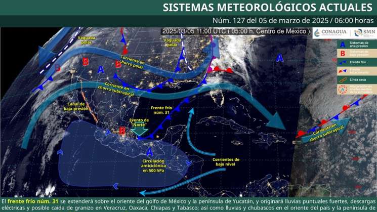 Prevén lluvias aisladas con tormentas puntuales en Oaxaca 