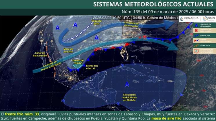 Posibles lluvias, chubascos y tormentas vespertinas en Oaxaca 