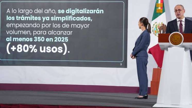 Sheimbaum anuncia simplificación y digitalización de trámites