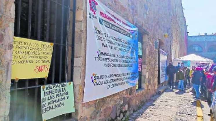 Por Protesta nacional de INAH cierran Monte Albán y Museos